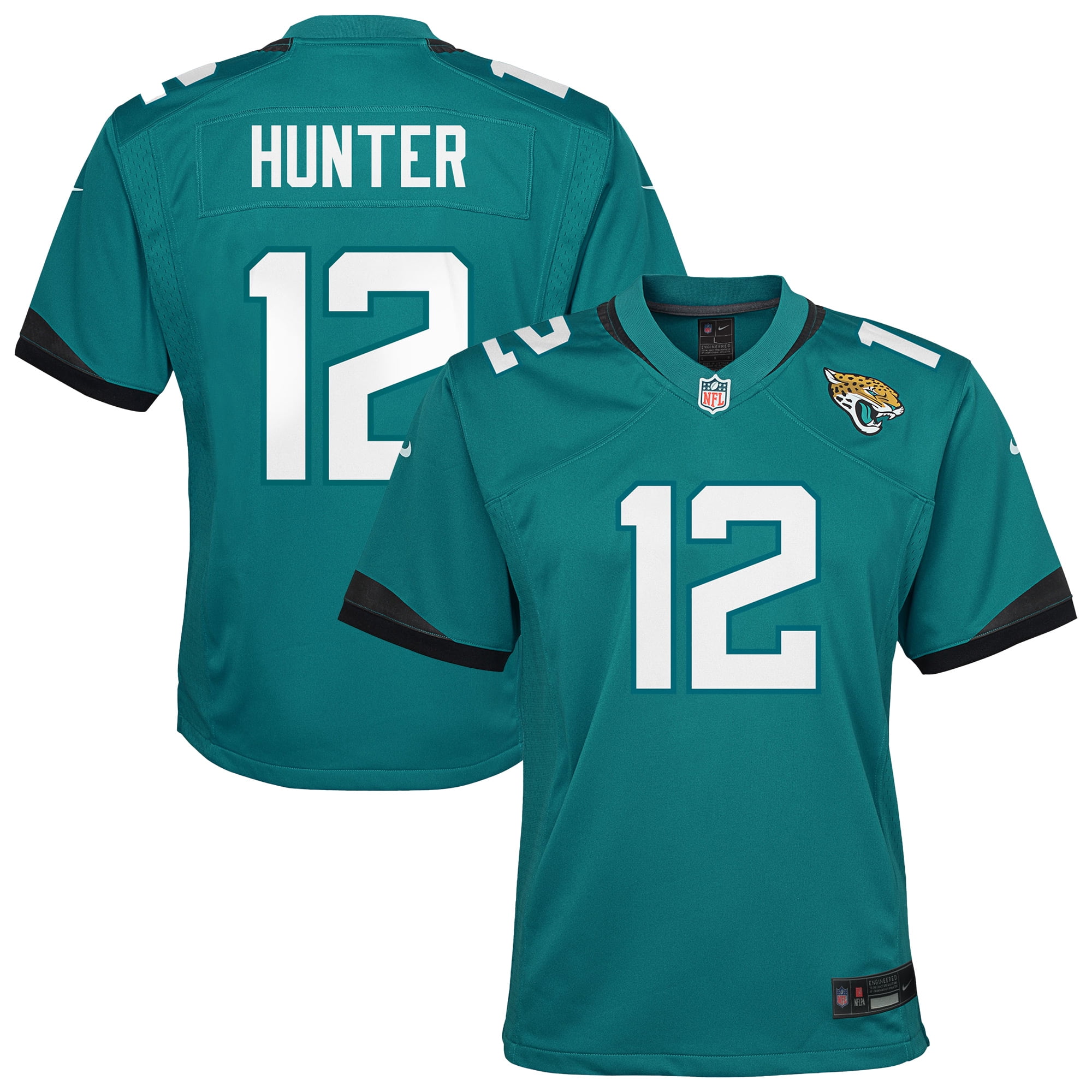 Youth Nike Travis Hunter Teal Jacksonville Jaguars Team Game