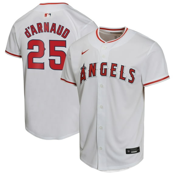Youth-Nike Travis d'Arnaud White Los Angeles Angels Home Game Player Jersey