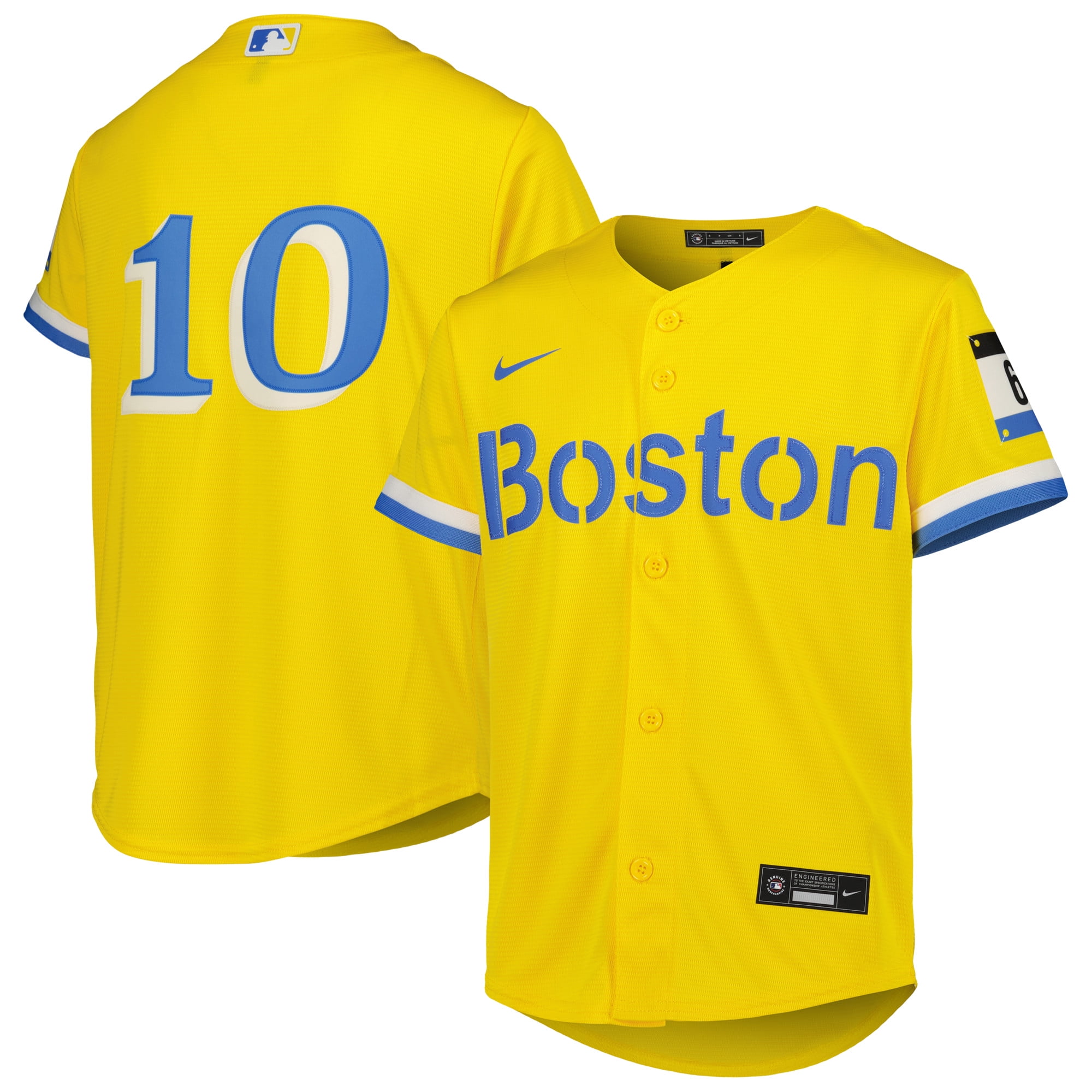 Boston Red Sox J.D.Martinez 2021 City Connect Replica Nike Gold Jersey