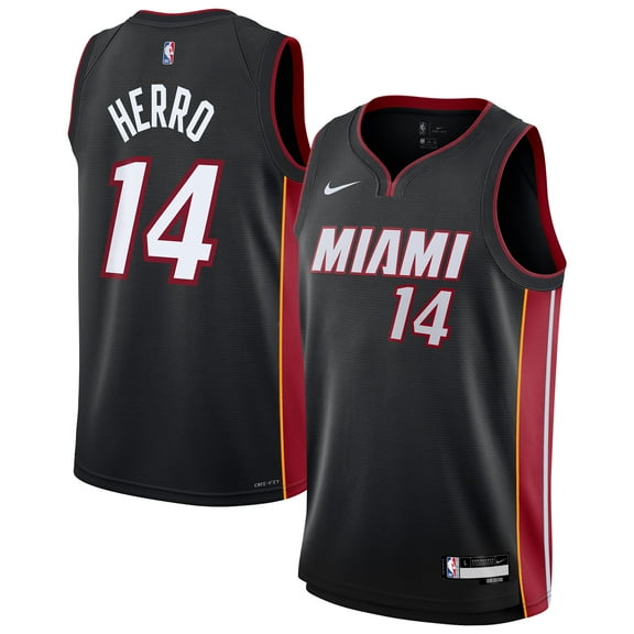 Youth Nike Tyler Herro Black Miami Heat Swingman Jersey - Icon Edition