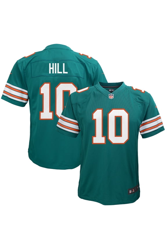 Youth Nike Tyreek Hill Aqua Miami Dolphins Game Jersey