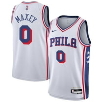 Youth-Nike Tyrese Maxey White Philadelphia 76ers Association Swingman Jersey
