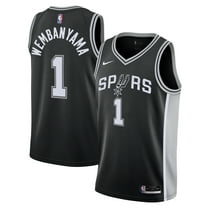 Youth Nike Victor Wembanyama Black San Antonio Spurs Swingman Jersey - Icon Edition