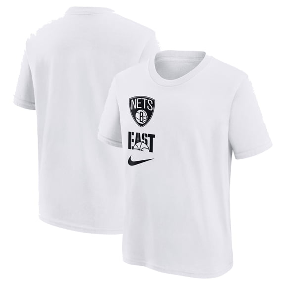 Youth Nike White Brooklyn Nets Vs Block Essential T-Shirt