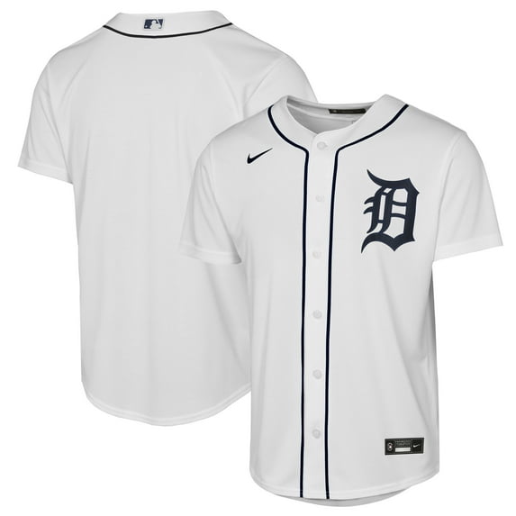 Youth Nike White Detroit Tigers Home Replica Jersey