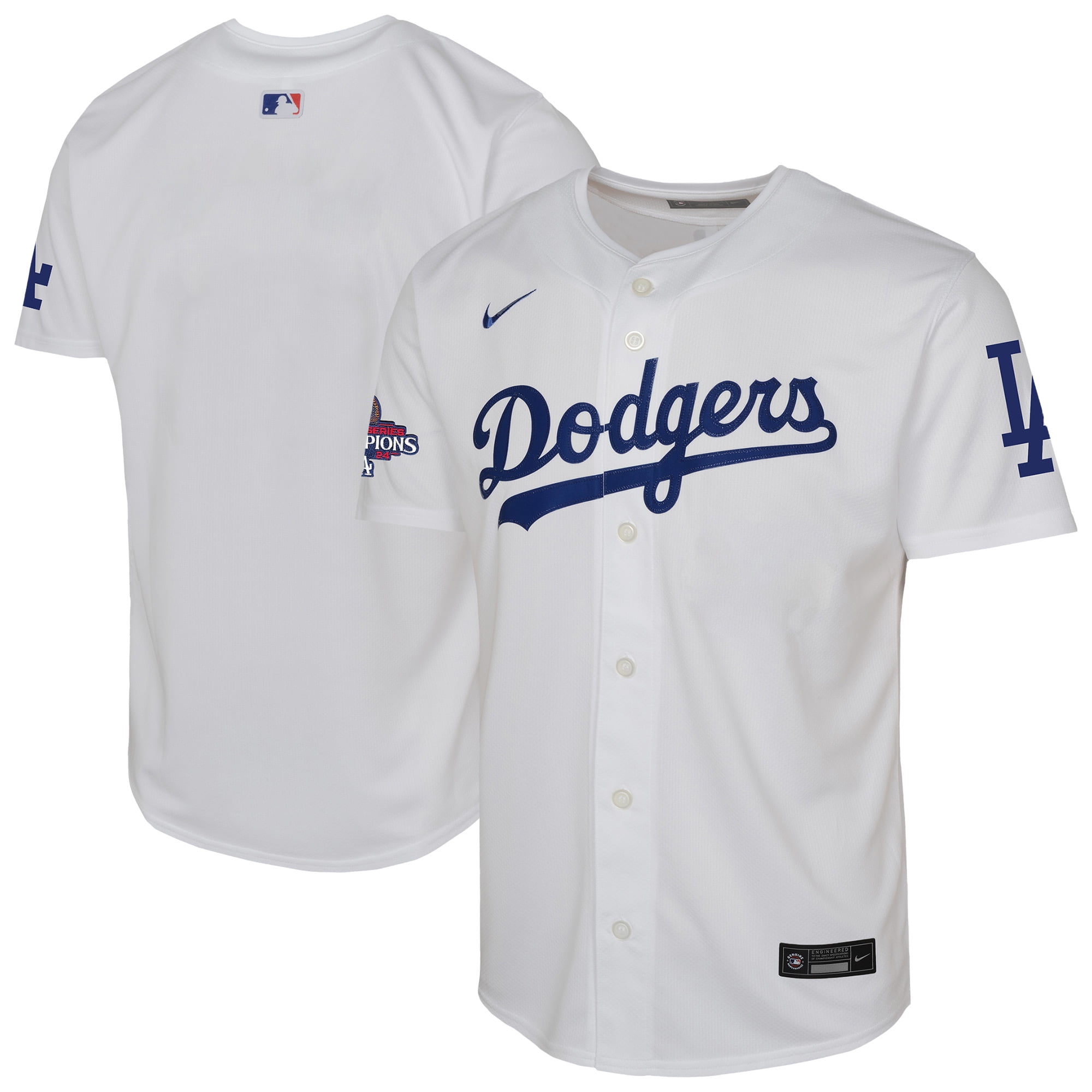 Youth Nike White Los Angeles Dodgers 2024 World Series Champions Home