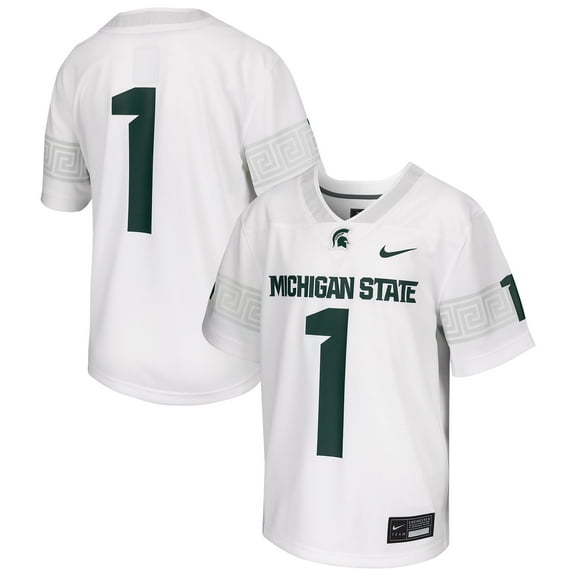 Youth Nike # White Michigan State Spartans Football Game Jersey