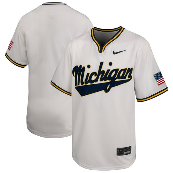 Youth Nike White Michigan Wolverines Limited Baseball Jersey