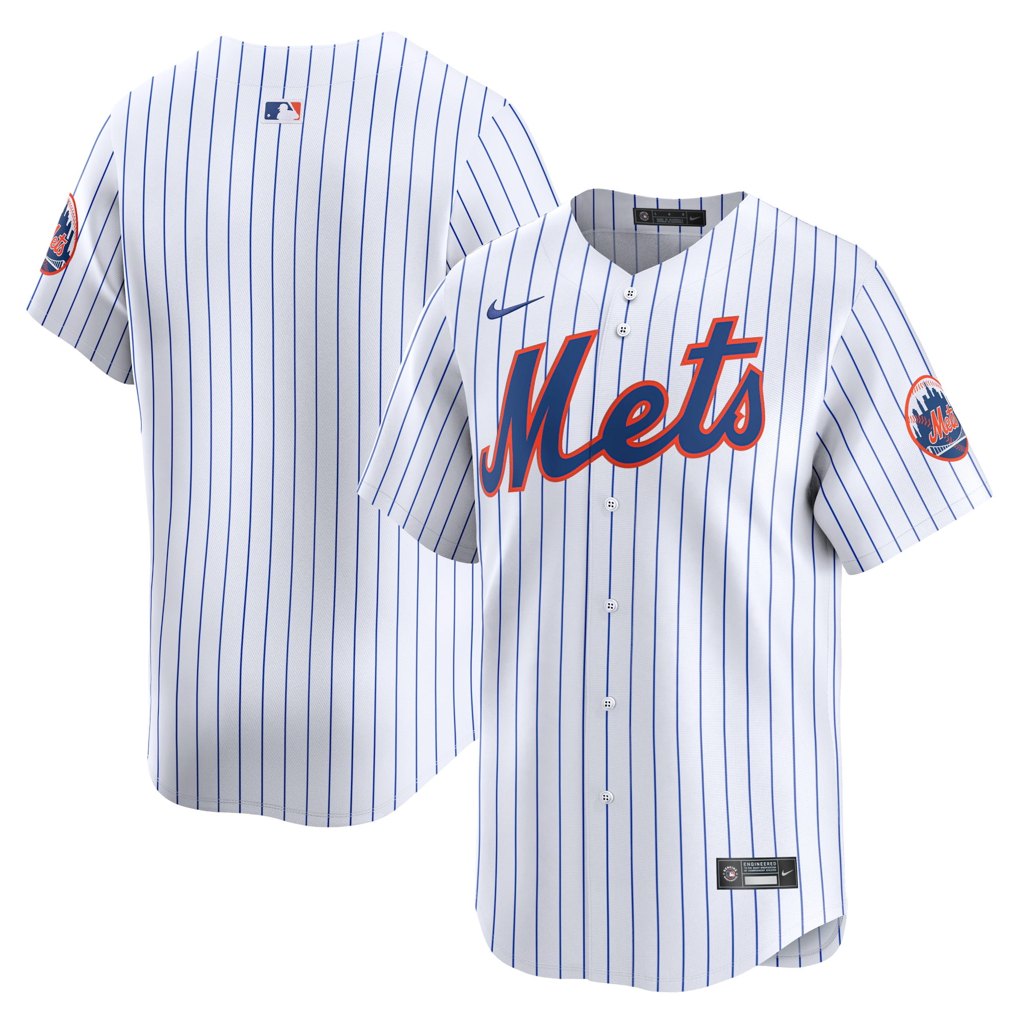 New York Mets No2 Dominic Smith Men's Nike White Home 2020 Authentic Player MLB Jersey