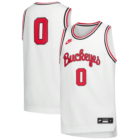 Youth Nike White Ohio State Buckeyes Replica Basketball Jersey
