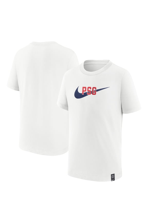 Youth Nike White Paris Saint-Germain Swoosh T-Shirt