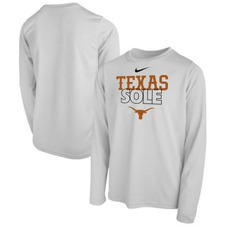 Men's Nike Charcoal Texas Longhorns Performance 3/4-Sleeve Henley Top