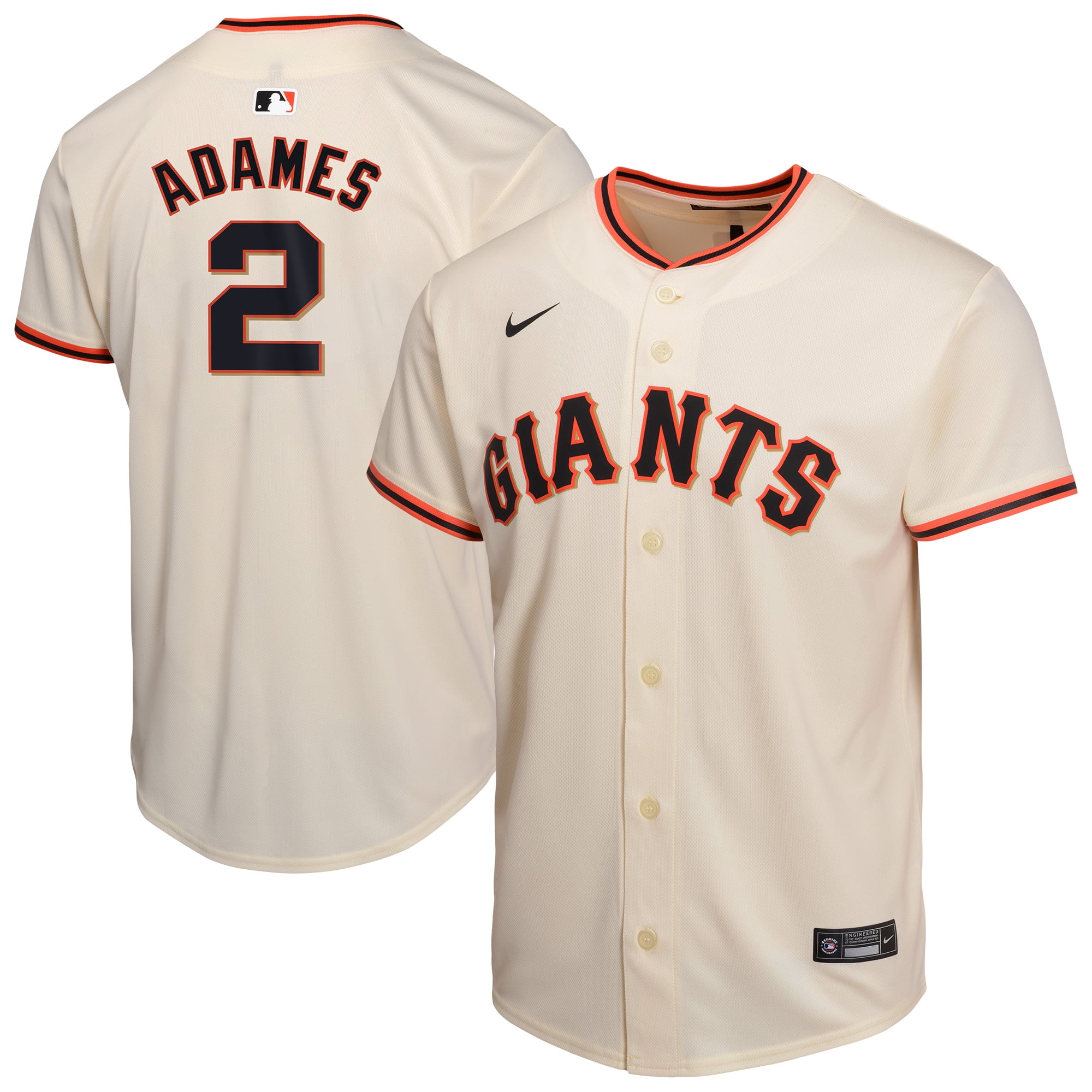 Youth Nike Willy Adames Cream San Francisco Giants Home Player