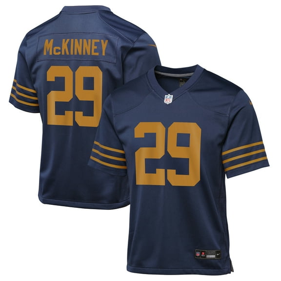 Youth Nike Xavier McKinney Navy Green Bay Packers The 1923 Classic Game Jersey