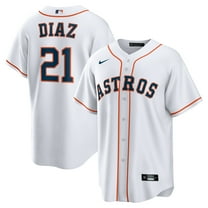 Youth Nike Yainer Diaz White Houston Astros Home Replica Jersey