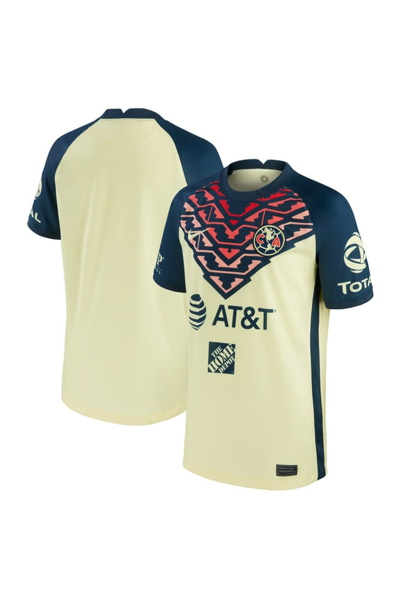 Youth Nike Yellow Club America 2021/22 Home Breathe Stadium Replica Jersey