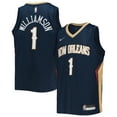 thumbnail image 1 of Youth Nike Zion Williamson Navy New Orleans Pelicans 2021/22 Diamond Swingman Jersey - Icon Edition, 1 of 3