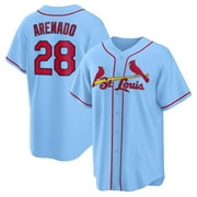 Youth Nolan Arenado#28 Jersey Cardinals Baseball Team Player T-shirt Classic Sports Short Sleeved Tops Fans Gift Tee Game Shirt Sportswear