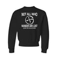 thumbnail image 1 of Youth Not All Who Wander Are Lost Geocaching Crewneck Sweatshirt, 1 of 1
