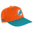 thumbnail image 1 of Youth Orange/Aqua Miami Dolphins Pro-Sport Precurved Structured Adjustable-Hat, 1 of 3
