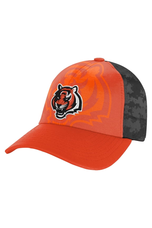 Youth Orange/Black Cincinnati Bengals Combine Two-Tone Adjustable Hat