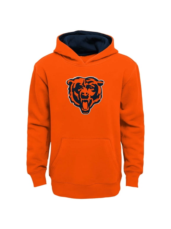 Youth Outerstuff Orange Chicago Bears Prime Pullover Hoodie