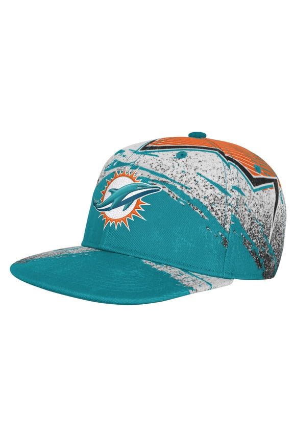 Youth Outerstuff Aqua Miami Dolphins Make Noise Adjustable Hat