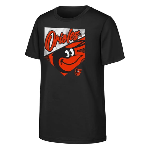 Youth Outerstuff  Black Baltimore Orioles Prime Plate T-Shirt
