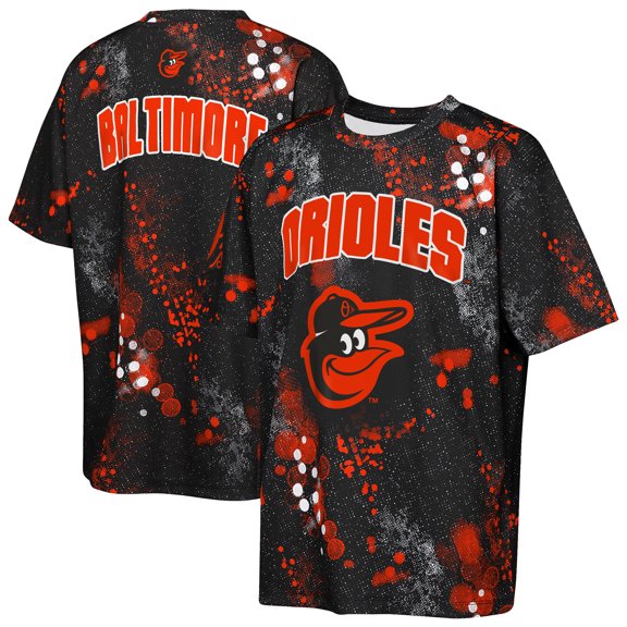 Youth Outerstuff Black Baltimore Orioles Y2 Tech Stadium Lights T-Shirt