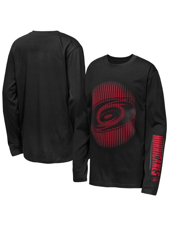 Youth Outerstuff Black Carolina Hurricanes Regroup & Reset Long Sleeve T-Shirt