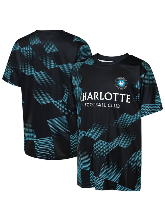 Youth Outerstuff Black Charlotte FC Sheer Thrill T-Shirt