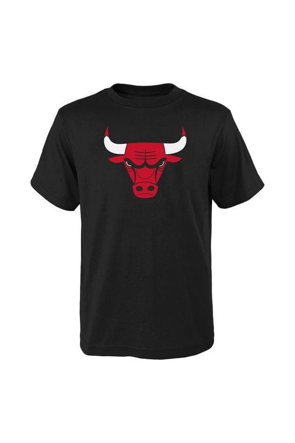 Youth Outerstuff Black Chicago Bulls Primary Logo T-Shirt