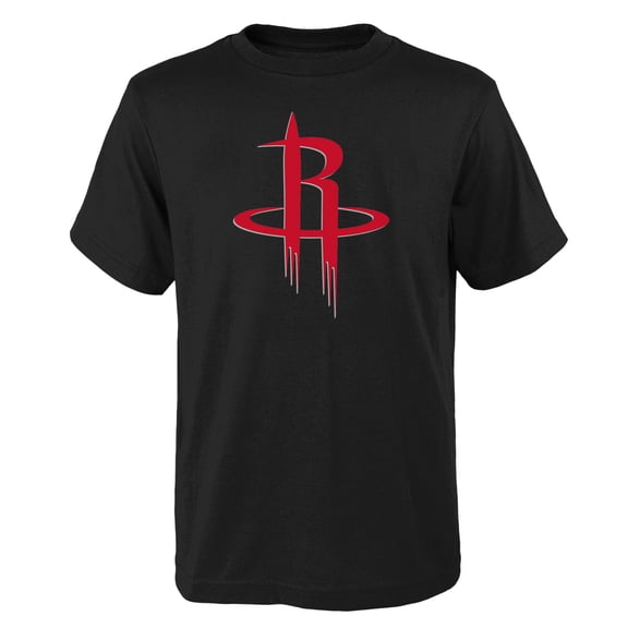 Youth Outerstuff Black Houston Rockets Primary Logo T-Shirt