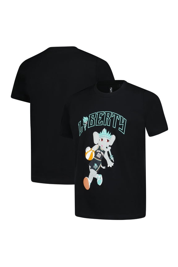 Youth Outerstuff Black New York Liberty Ellie Dribble T-Shirt