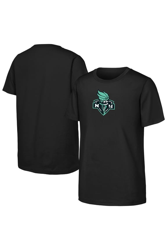 Youth Outerstuff  Black New York Liberty Primary Logo T-Shirt