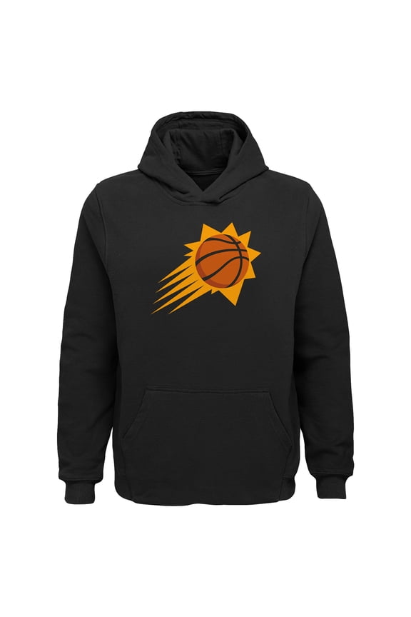 Youth Outerstuff Black Phoenix Suns Primary Logo Pullover Hoodie