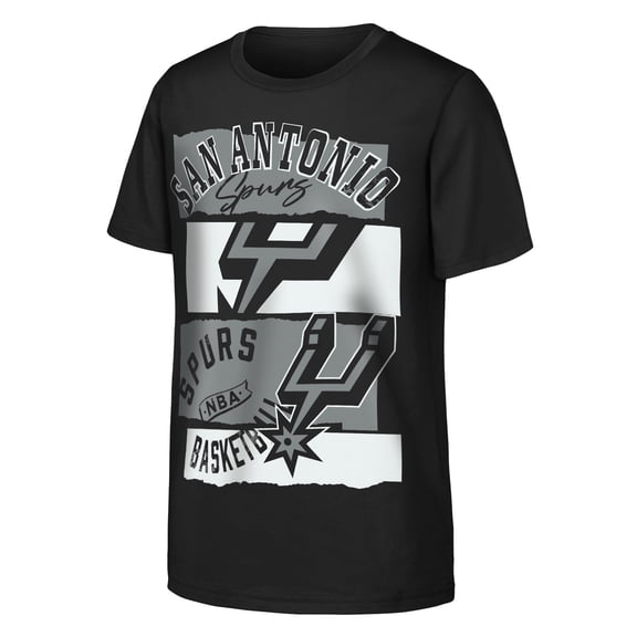 Youth Outerstuff Black San Antonio Spurs In The Paint T-Shirt