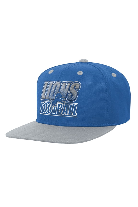 Youth Outerstuff Blue Detroit Lions Team Gradient Deadstock Snapback Hat