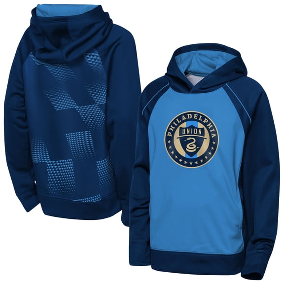 Youth Outerstuff  Blue/Navy Philadelphia Union Striker Fleece Hoodie
