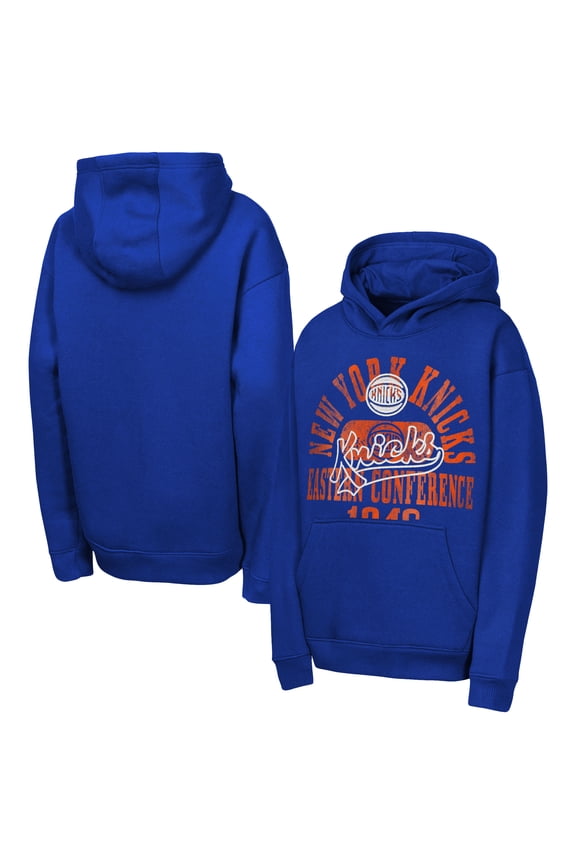 Youth Outerstuff  Blue New York Knicks Sweep Hoodie
