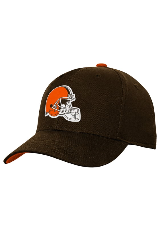 Youth Outerstuff Brown Cleveland Browns Team Pre-Curved Adjustable Hat