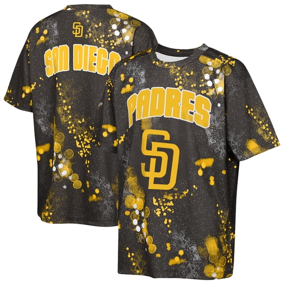 Youth Outerstuff Brown San Diego Padres Y2 Tech Stadium Lights T-Shirt