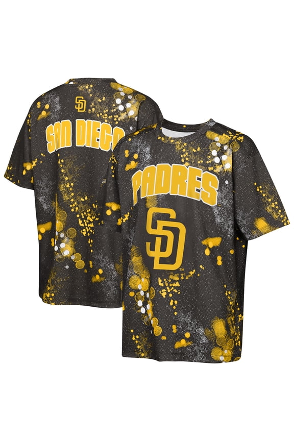 Youth Outerstuff Brown San Diego Padres Y2 Tech Stadium Lights T-Shirt