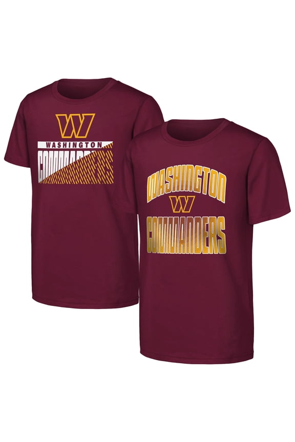 Youth Outerstuff Burgundy Washington Commanders Never Quit 2-Pack T-Shirt Set