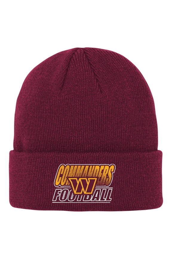 Youth Outerstuff Burgundy Washington Commanders Team Gradient Cuffed Knit Hat