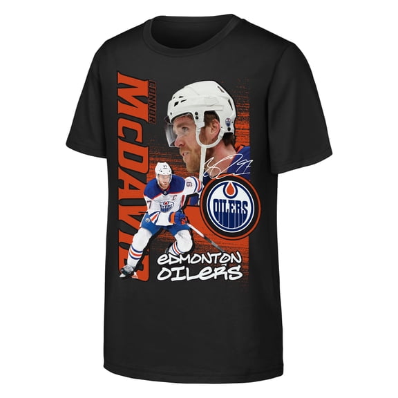Youth Outerstuff Connor McDavid Black Edmonton Oilers Playmaker T-Shirt