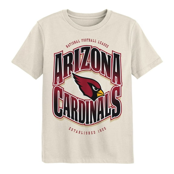 Youth Outerstuff Cream Arizona Cardinals Huddle T-Shirt