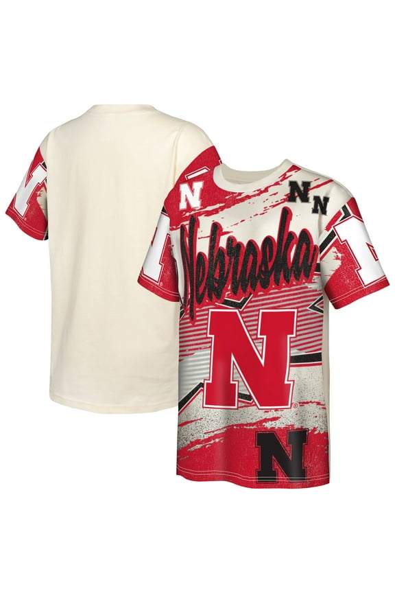 Youth Outerstuff Cream Nebraska Huskers Make Noise T-Shirt