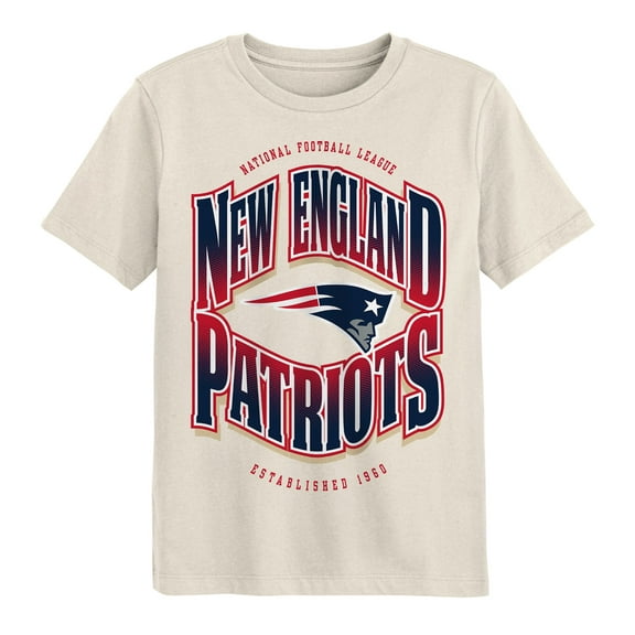 Youth Outerstuff Cream New England Patriots Huddle T-Shirt