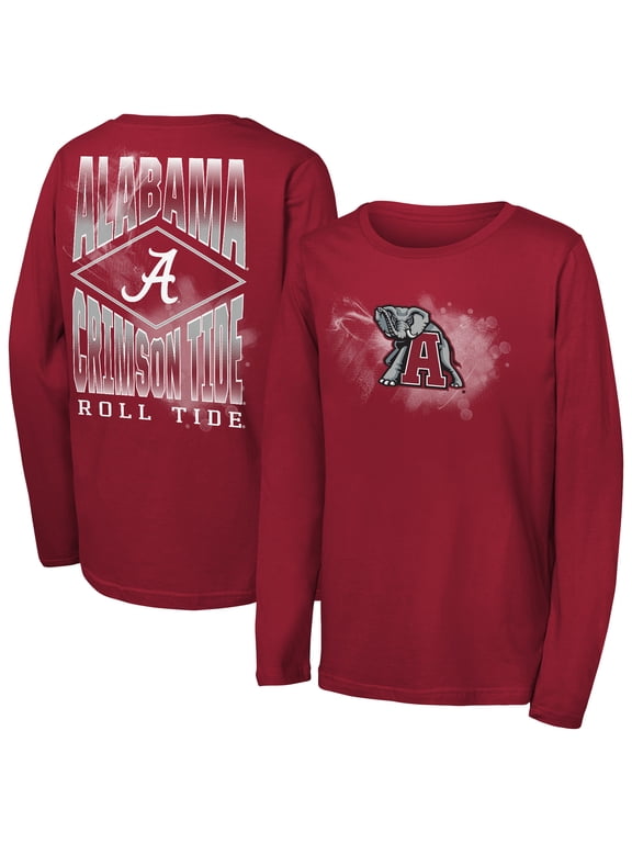 Youth Outerstuff Crimson Alabama Crimson Tide Full Steam Long Sleeve T-Shirt